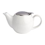 Theepot | CAFÉ |  Keramiek | Wit | 51cl | 194x110x104(h)mm, Verzenden, Nieuw in verpakking
