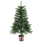 vidaXL Kunstkerstboom met levensechte naalden 90 cm groen, Verzenden, Nieuw