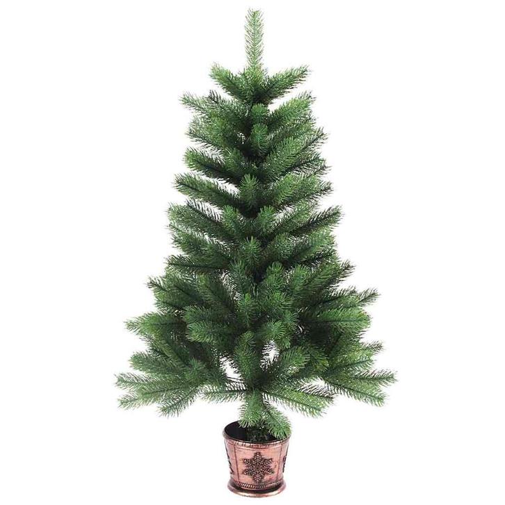 vidaXL Kunstkerstboom met levensechte naalden 90 cm groen, Diversen, Kerst, Nieuw, Verzenden