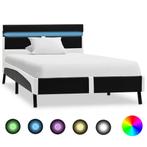 vidaXL Bedframe met LED kunstleer zwart 90x200 cm, Verzenden, Nieuw