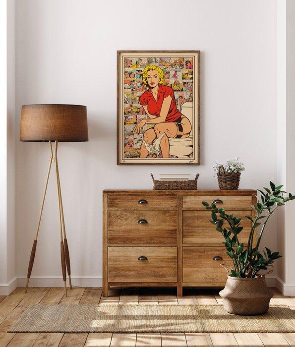 Kobalt - The World will wait - Marilyn Monroe (Comics, Antiek en Kunst, Kunst | Designobjecten