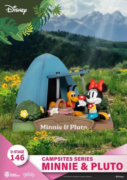 Disney D-Stage Campsite Series PVC Diorama Minnie Mouse & Pl, Collections, Disney, Enlèvement ou Envoi
