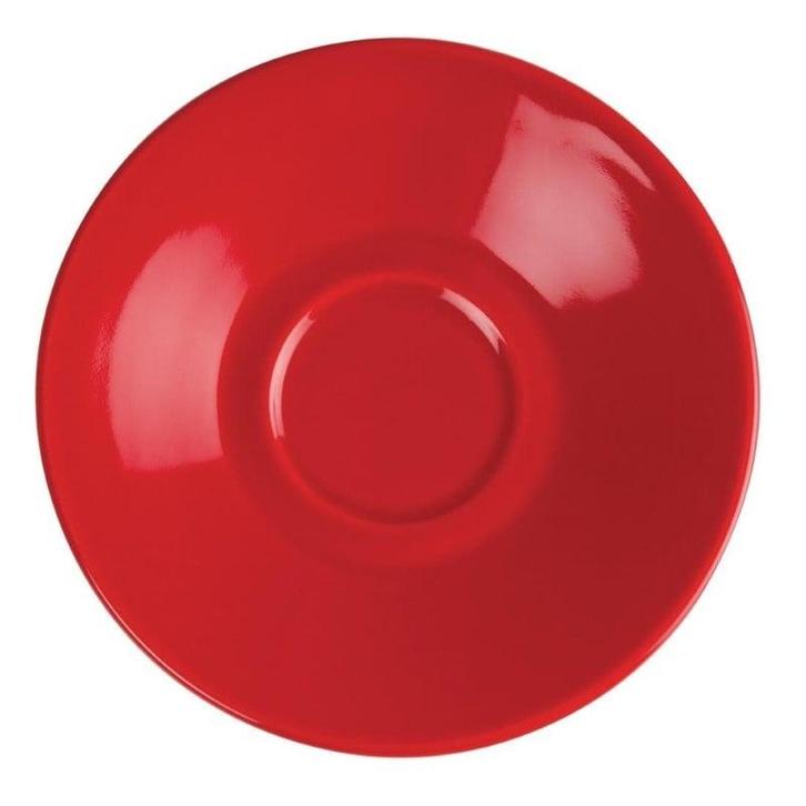 Schotels | CAFÉ | Keramiek | Rood | 12 Stuks | Ø117mm, Zakelijke goederen, Horeca | Keukenapparatuur, Nieuw in verpakking, Verzenden