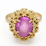 Bague - 18 carats Or jaune - Robijn, Nieuw