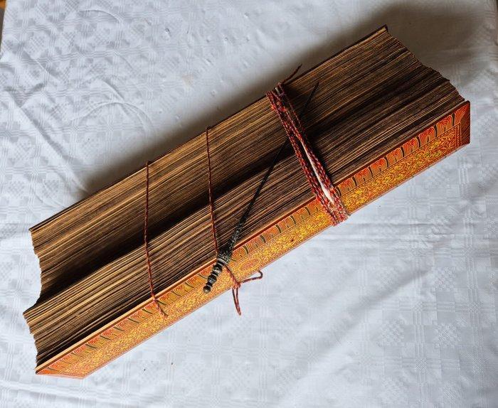 Singalees palmenblad-sutra-boek (ola) - Sri Lanka - 19e eeuw, Antiek en Kunst, Kunst | Niet-Westerse kunst