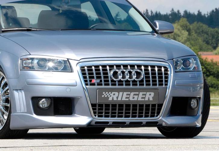 Rieger voorbumper R-Frame | Audi A3 8P 2003-2005 3D | ABS, Auto-onderdelen, Carrosserie, Nieuw, Audi, Verzenden