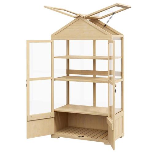 TRUUSK Kas met Plank - Transparante Behuizing - Dakraam - Af, Tuin en Terras, Kassen, Verzenden