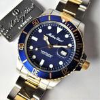 Mathey-Tissot - Swiss Diver - Deep Blue - 18K Gold - New -, Nieuw