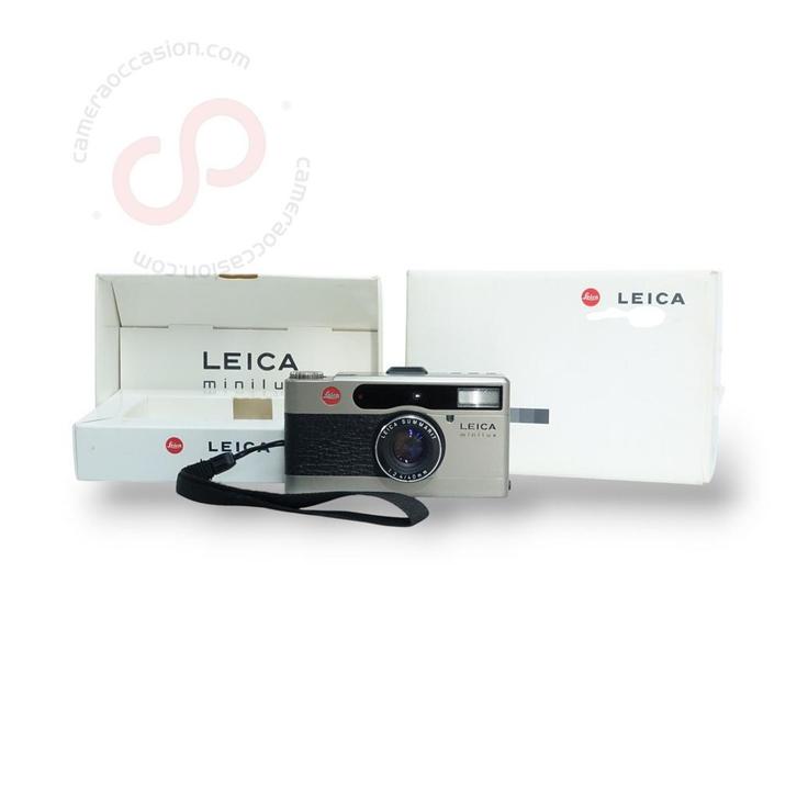 Leica Minilux champagne 2.4 40mm Summarit 18006 nr. 0650, Audio, Tv en Foto, Fotocamera's Analoog, Compact, Zo goed als nieuw