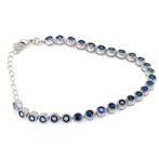 Zonder Minimumprijs - Armband Verguld Saffier - 18 kt goud, Handtassen en Accessoires, Armbanden, Nieuw