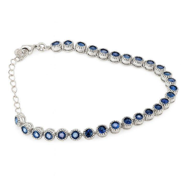 Zonder Minimumprijs - Armband Verguld Saffier - 18 kt goud, Handtassen en Accessoires, Armbanden