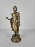 Beeld, Groot beeld staande Boeddha - 29.8 cm - Brons
