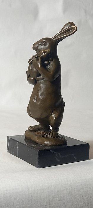 Milo (1910-1978) - sculptuur, Le Lapin et son Bébé - 17 cm -, Antiek en Kunst, Curiosa en Brocante