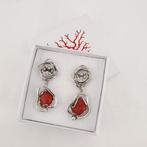 Koraal - Argento 925 - Hangoorbellen - Italiaans ambacht, Verzamelen