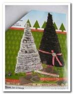 Houten kerstboom 2 stuks Houten kerstboo