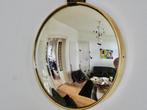 Spiegel - glas, messing - Bolle butler spiegel, Antiek en Kunst