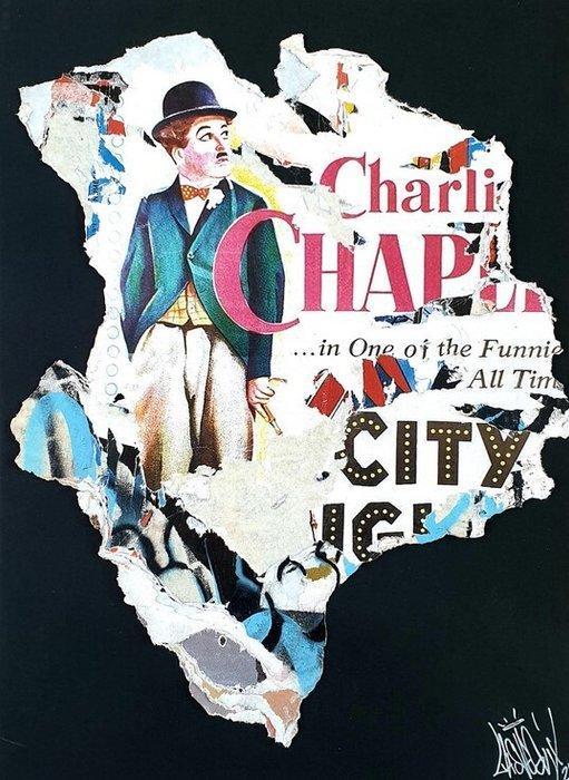 lasveguix (1986) - Chaplin City Pop Street, Antiquités & Art, Art | Peinture | Moderne