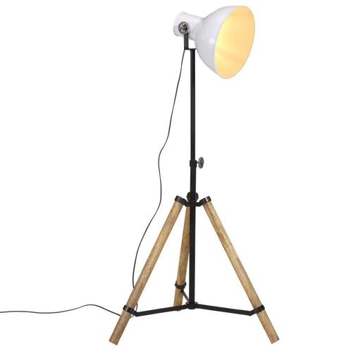 vidaXL Vloerlamp 25 W E27 75x75x90-150 cm wit, Huis en Inrichting, Lampen | Overige, Nieuw, Verzenden