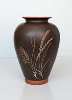 Alix Keramik - Vase -  30 cm - Terre cuite - Décor floral