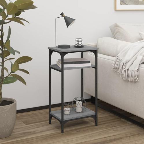 vidaXL Bijzettafel 40x30x75 cm bewerkt hout grijs sonoma, Huis en Inrichting, Tafels | Bijzettafels, Nieuw, Verzenden