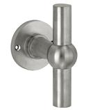 Voordeurknop Chemin de Fer mat nikkel PVD, Bricolage & Construction, Klink of Kruk