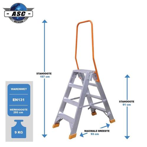 VGS Dubbele trap, Doe-het-zelf en Bouw, Ladders en Trappen, Trap, Nieuw, Verzenden
