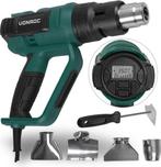 VONROC PRO Heteluchtpistool – 2000W – LCD-display – 650°C –, Ophalen of Verzenden, Nieuw
