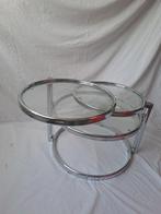 leitmotiv - Bijzettafel - Double swivel - chroom en gehard, Antiek en Kunst