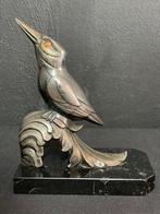 Franjou - sculptuur, Ijsvogel - 180 mm - Metaal, Verzilverd