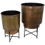 Bloempot (2) - Metaal, IJzer