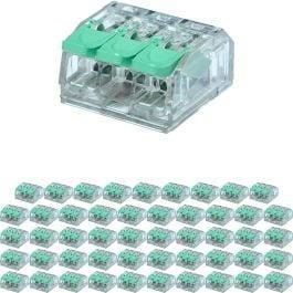 Lasklem 3-polig Groen - 50 Stuks met Klemmetjes | Betrouwbaa, Doe-het-zelf en Bouw, Overige Doe-Het-Zelf en Bouw, Nieuw, Verzenden