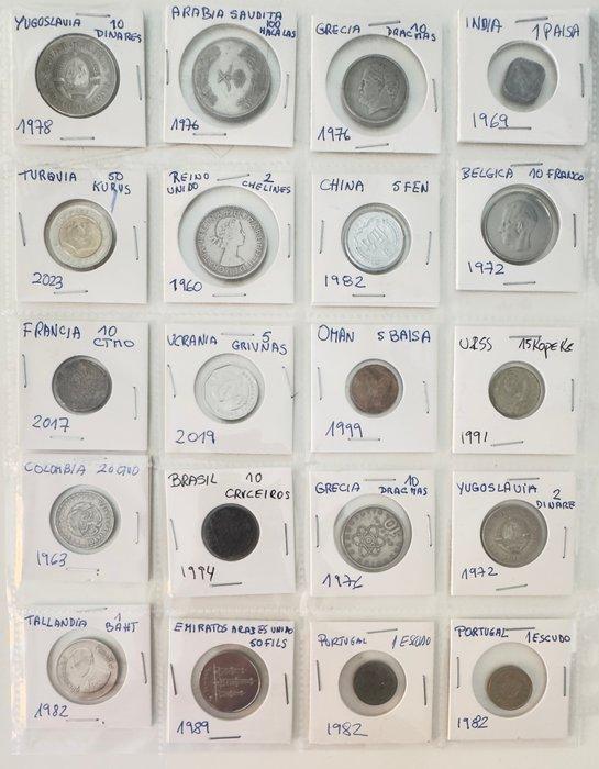 Wereld. Monedas de 50 Países, incluyendo Europa, Asia,, Postzegels en Munten, Munten | Europa | Niet-Euromunten
