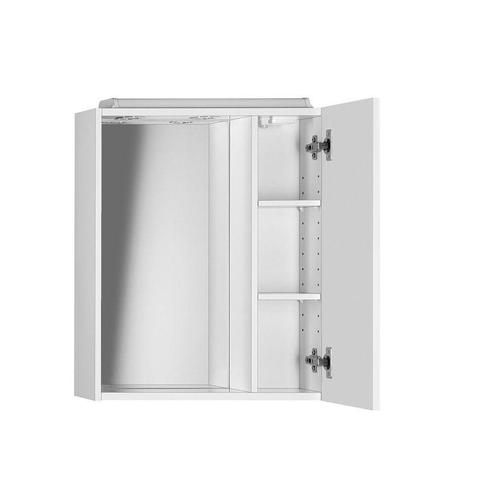 Spiegelkast 60x60x14 LED verlichting wit, Huis en Inrichting, Badkamer | Badkamermeubels