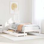 vidaXL Bedframe zonder matras massief grenenhout wit 75x190, Verzenden, Nieuw