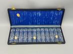 schitterende set kristallen art deco messenleggers Penzo