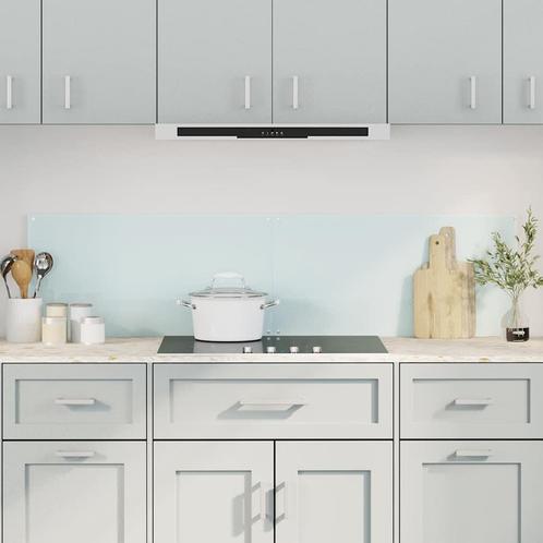 vidaXL Spatschermen keuken 2 st 80x60 cm gehard glas wit, Antiek en Kunst, Antiek | Keukengerei, Verzenden