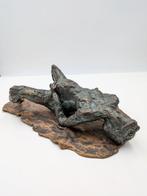 E. SANTIN - sculptuur, Woman Pregnant - 10 cm - Brons, Antiek en Kunst