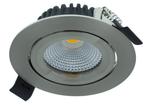 IP44 LED inbouwspot kantelbaar 5 Watt Dim to Warm, Verzenden, Nieuw, Aluminium, Netvoeding