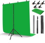 2dekans | Luft Green screen set - 200x150 doek - Fotografie, Audio, Tv en Foto, Ophalen of Verzenden, Nieuw