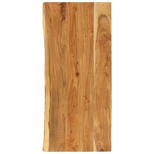 vidaXL Wastafelblad 140x52x3,8 cm massief acaciahout, Doe-het-zelf en Bouw, Sanitair, Nieuw, Verzenden
