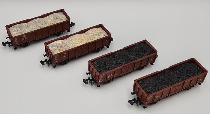 Minitrix N - 13607, 3538 - Modeltrein goederenwagon (4) -, Hobby en Vrije tijd, Modeltreinen | N-Spoor