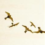 Wanddecoratie - Een groep van vijf vogels, Antiek en Kunst