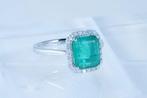 Zonder minimumprijs - Ring Platina - 2.75ct. tw. Smaragd -, Nieuw