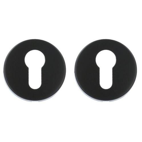 ODShop cilinderplaatjes Modern rond mat zwart, Doe-het-zelf en Bouw, Raamkozijnen en Schuifdeuren, Ophalen of Verzenden