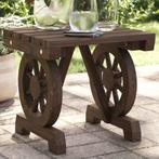 vidaXL Tuinvoetenbank 40x36,5x38,5 cm massief vurenhout, Verzenden, Nieuw