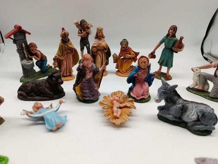 Kerststal Made in Italy (21) - 21 vintage kerststalbeelden, Diversen, Kerst