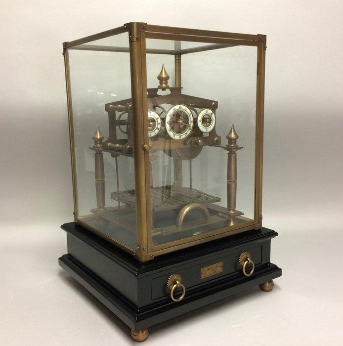 Congreve rolling ball clock - Verbronsd messing uurwerk, Antiek en Kunst, Antiek | Klokken