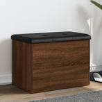 vidaXL Opbergbankje 62x42x45 cm bewerkt hout bruin, Verzenden, Nieuw