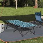 vidaXL Opvouwbaar Campingbed Bladpatroon 206 x 76 x 74 cm, Caravans en Kamperen, Verzenden, Nieuw