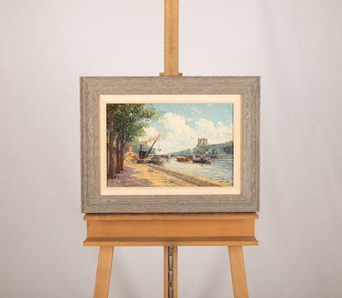 Henry Malfroy (1895-1944) - Pont du Carrousel, Parijs, Antiek en Kunst, Kunst | Schilderijen | Klassiek